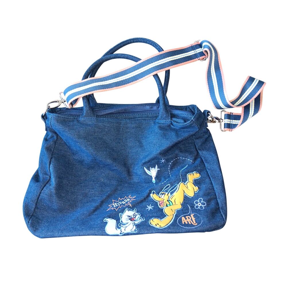 Disney Critters Chaos Collection Fashion Denim Tote Bag Disney Parks  *C